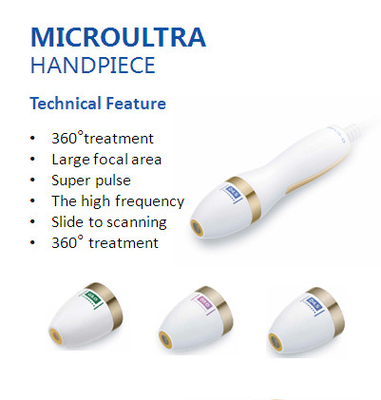 Peninsula HIFU Face 360 dgree dermis fat SMAS Layer treatment with 5 Ultrasound Tips